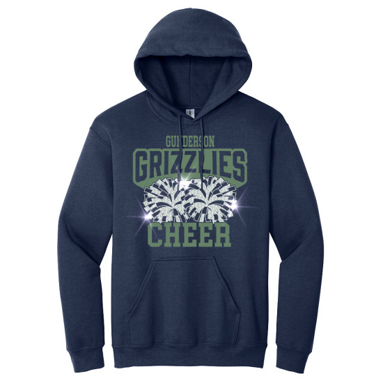 Heavy Blend™ Hooded Sweatshirt Grizzlies Cheer Glitter Unisex