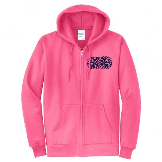 Port & Company® Core Fleece Full-Zip Hooded Sweatshirt Grizzlies G Unisex