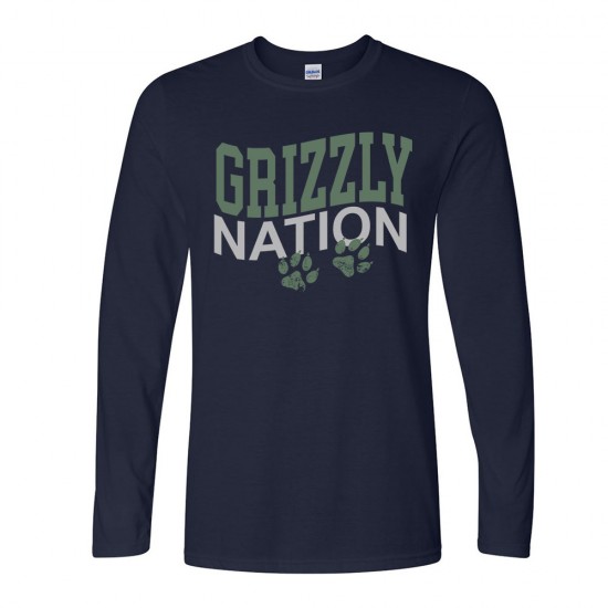 Grizzly Nation Men Long sleeve Tee